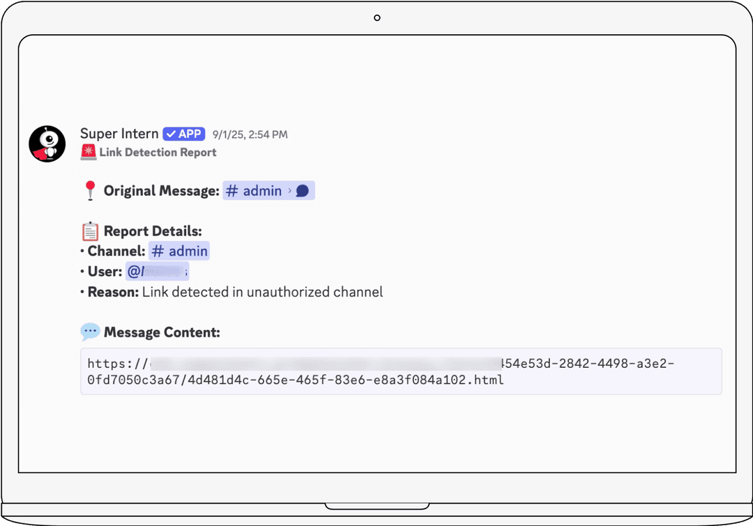 Always-On Monitoring for Suspicious Links & Messages