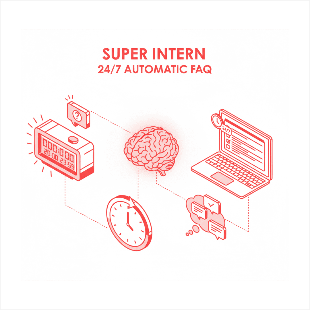 24/7 Multilingual Auto Q&A Illustration