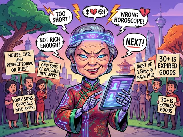 城市公园相亲角