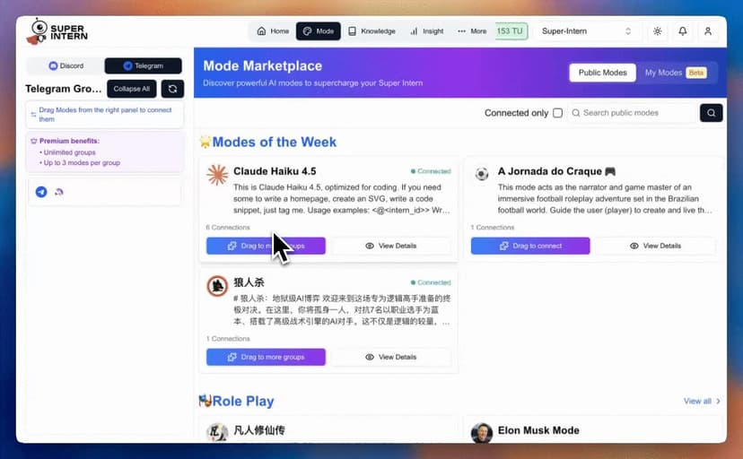 Invite-Drag-@: Customize your group AI in three moves
